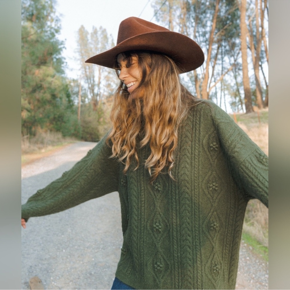 ISO Christy Dawn Ester Sweater in Forest Green Size Large or X-large - Picture 2 of 3